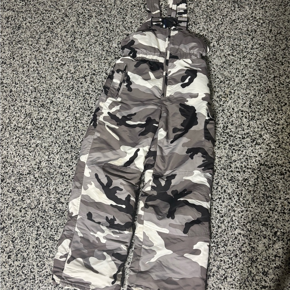 Camouflage Snow Bib Overalls